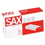 Zszywki SAX, 24/8, miedziane, 1000szt.