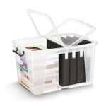 Pojemnik biurowy CEP Smartbox, 65l, transparentny