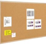 Tablica korkowa BI-OFFICE, 100x50cm, rama drewniana