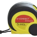 Miarka metalowa Q-CONNECT, zwijana, 19mmx5m, czarno-żółta
