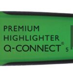Zakreślacz fluor. Q-CONNECT Premium, 2-5mm (linia), gumowana rękojeść, ciemnozielony (opakowanie 10 szt.)