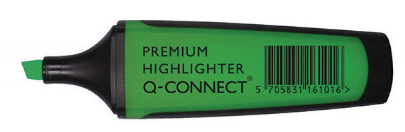 77723-20643-zakreslacz_fluor_q_connect_premium_2_5mm_linia-800w Zakreślacz fluor. Q-CONNECT Premium, 2-5mm (linia), gumowana rękojeść, ciemnozielony (opakowanie 10 szt.) - obrazek 1