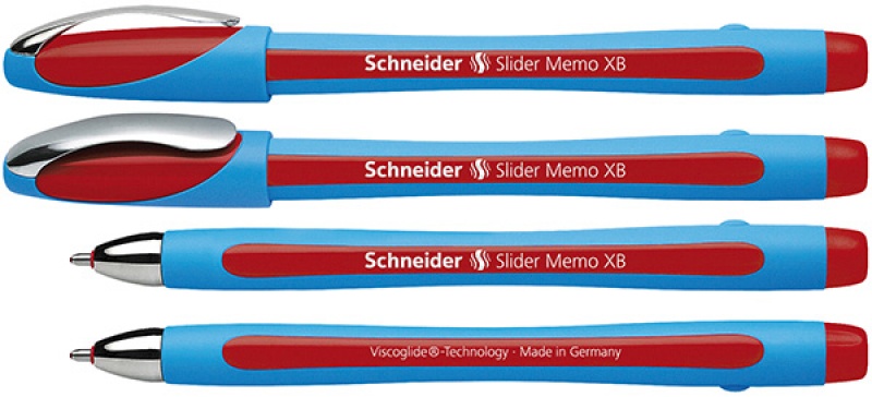 81377-23705-dlugopis_schneider_slider_memo_xb_czerwony-800w Długopis SCHNEIDER Slider Memo, XB, czerwony - obrazek 1