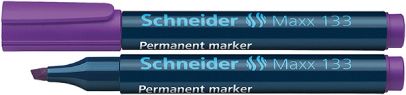 81658-23998-marker_permanentny_schneider_maxx_133_sciety_1-800w Marker permanentny SCHNEIDER Maxx 133, ścięty, 1-4mm, fioletowy (opakowanie 10 szt.) - obrazek 1