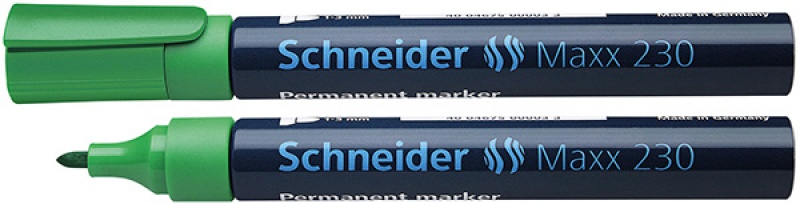 81663-24003-marker_permanentny_schneider_maxx_230_okragly_-800w Marker permanentny SCHNEIDER Maxx 230, okrągły, 1-3mm, zielony (opakowanie 10 szt.) - obrazek 1