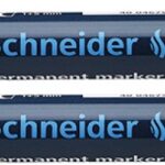 Marker permanentny SCHNEIDER Maxx 233, ścięty, 1-5mm, zielony (opakowanie 10 szt.)