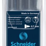 Zestaw foliopisów permanentnych SCHNEIDER Maxx 222, F, 0,7mm, 4 szt., miks kolorów