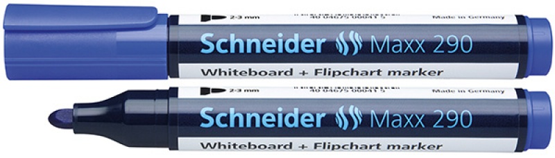 81702-24042-marker_do_tablic_schneider_maxx_290_okragly_2_-800w Marker do tablic SCHNEIDER Maxx 290, okrągły, 2-3mm, niebieski (opakowanie 10 szt.) - obrazek 1