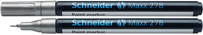 Marker olejowy SCHNEIDER Maxx 278, 0,8mm, srebrny - obrazek 1
