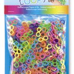 Gumki RUBBER LOOPS, ósemki, 500szt., mix kolorów