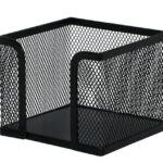 Pojemnik na karteczki Q-CONNECT Office Set, metalowy, czarny