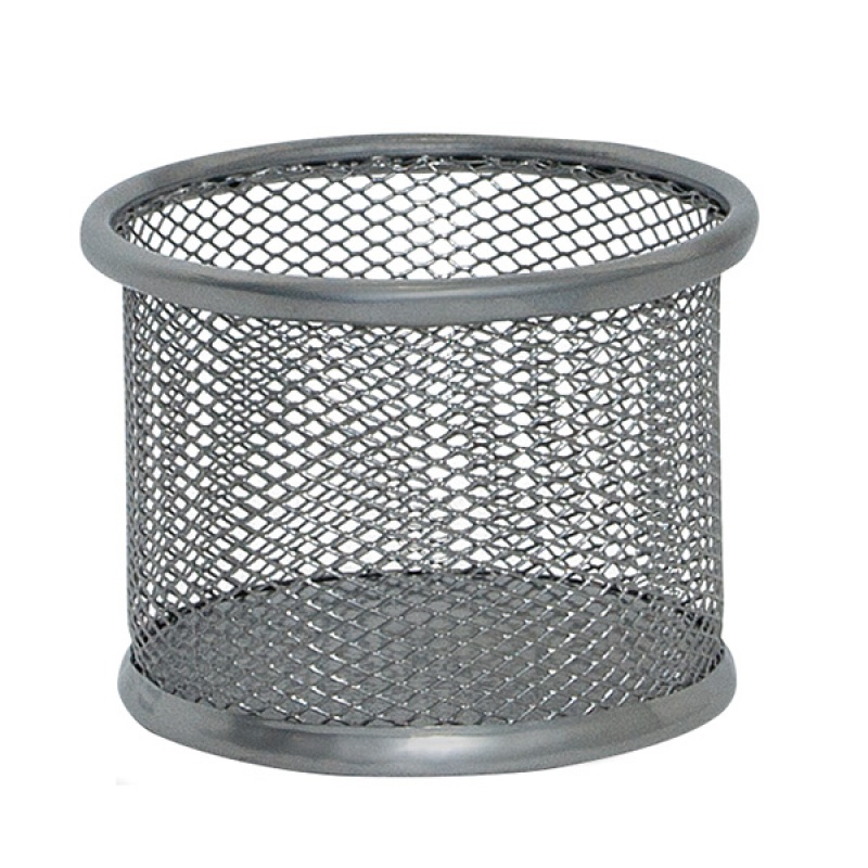 82694-20321-pojemnik_na_przybory_q_connect_office_set_meta-800w Pojemnik na przybory Q-CONNECT Office Set, metalowy, 90x68mm, srebrny - obrazek 1