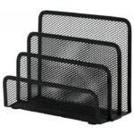 Sorter do korespondencji Q-CONNECT Office Set, metalowy, 3 przegrody, czarny