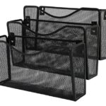 Zestaw naścienny Q-CONNECT Office Set, metalowy, 3 półki, czarny