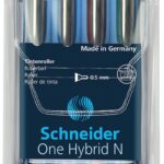 Pióro kulkowe Schneider ONE Hybrid N 0,5 mm, w etui 4 szt., miks kolorów