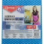Ścierka uniwersalna OFFICE PRODUCTS, wiskoza 70%, gr. 40g/mkg, 32x50cm, 5szt., mix kolorów