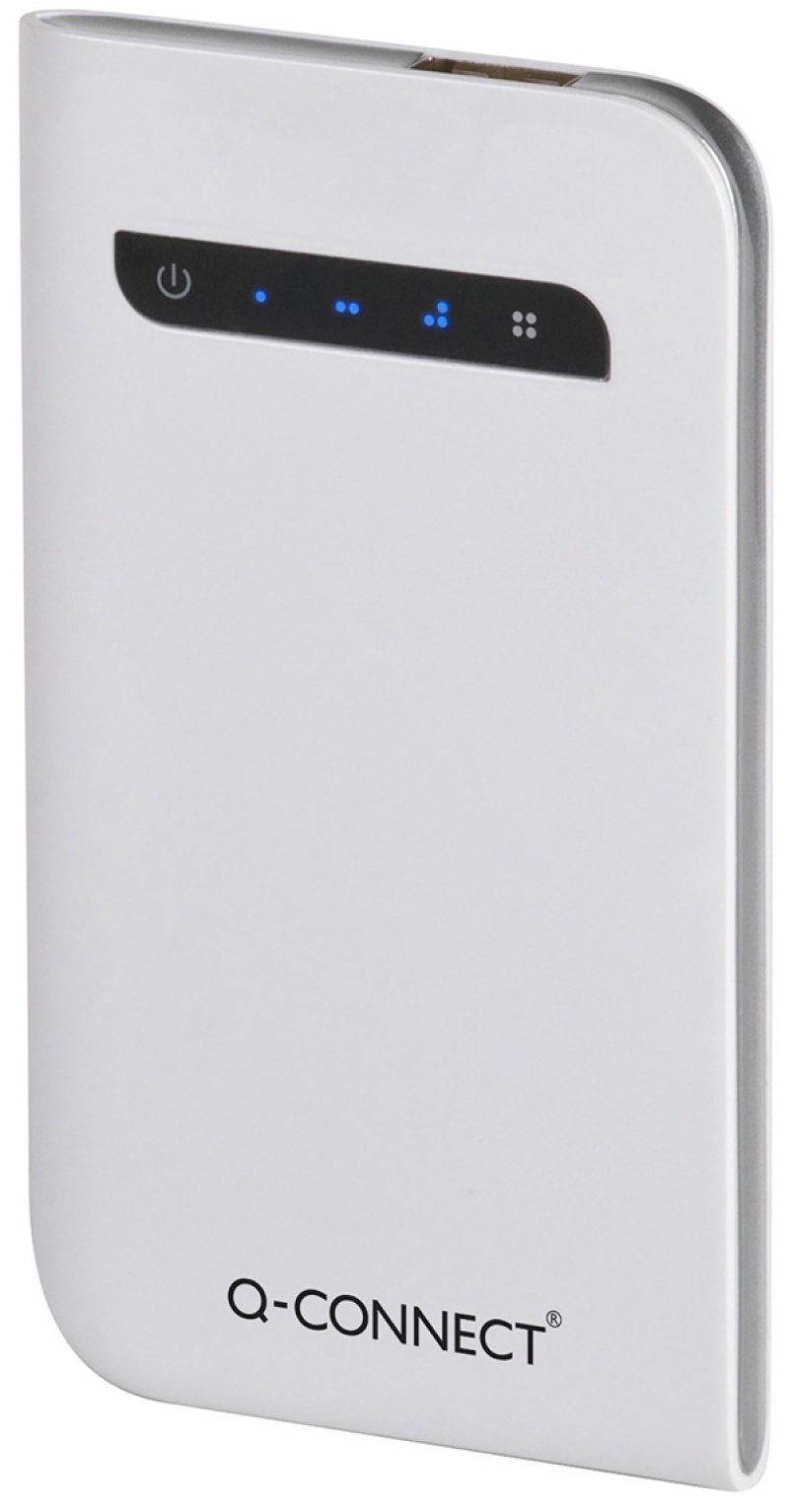87248-30017-powerbank_ladowarka_przenosna_q_connect_3_000_-800w Powerbank, ładowarka przenośna Q-CONNECT, 3. 000 mAh, srebrna - obrazek 1