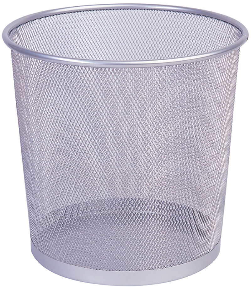 88433-32384-kosz_na_smieci_q_connect_office_set_metalowy_1-800w Kosz na śmieci Q-CONNECT Office Set, metalowy, 12l, srebrny - obrazek 1