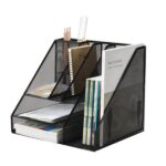 Organizer z przybornikiem Q-CONNECT Office Set, metalowy, A4, czarny