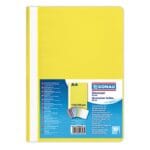 Skoroszyt DONAU, PP, A4, standard, 120/180mikr., żółty (opakowanie 10 szt.)