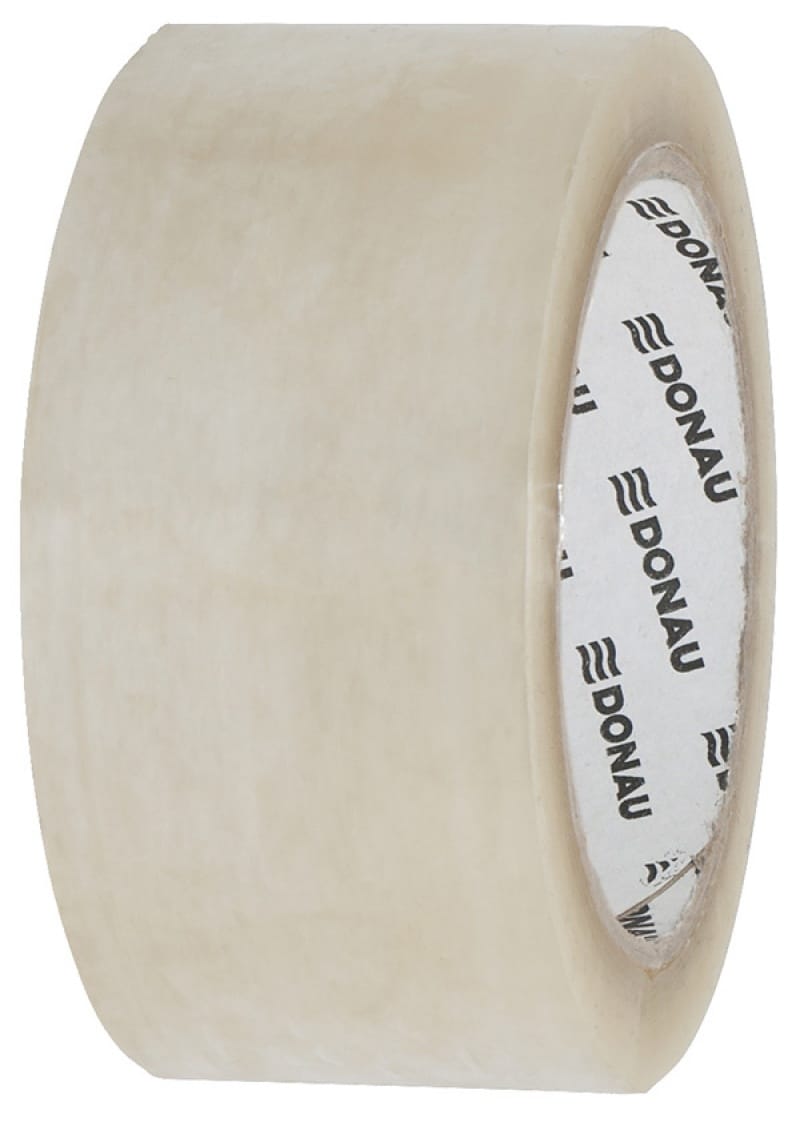 99887-63813-tasma_pakowa_donau_hot_melt_48mm_66m_50mikr_tr-800w Taśma pakowa DONAU Hot-Melt , 48mm, 66m, 50mikr., transparentna (opakowanie 6 szt.) - obrazek 1