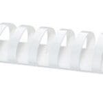 Grzbiety do bindowania OFFICE PRODUCTS, A4, 45mm (440 kartek), 50 szt., białe